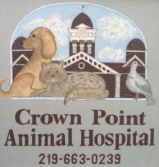 Crown Point Animal Hospital sign